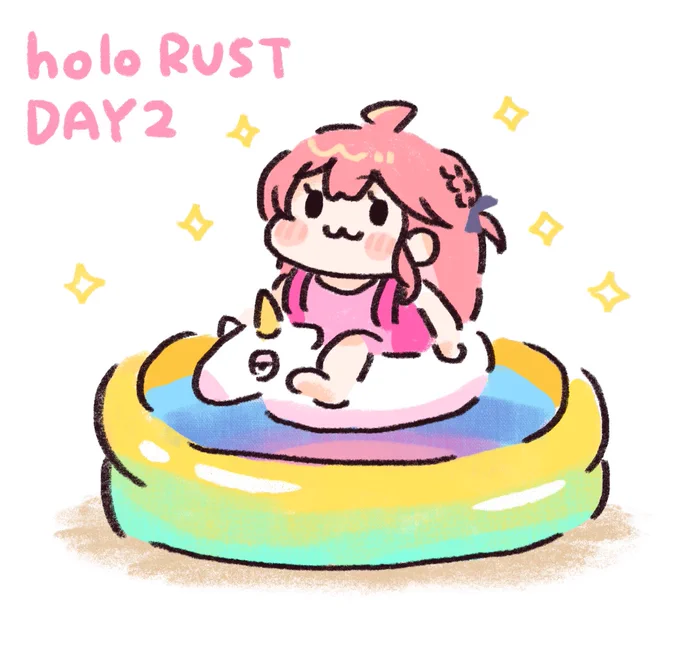 パリピプールみこち#holoRUST #miko_Art 