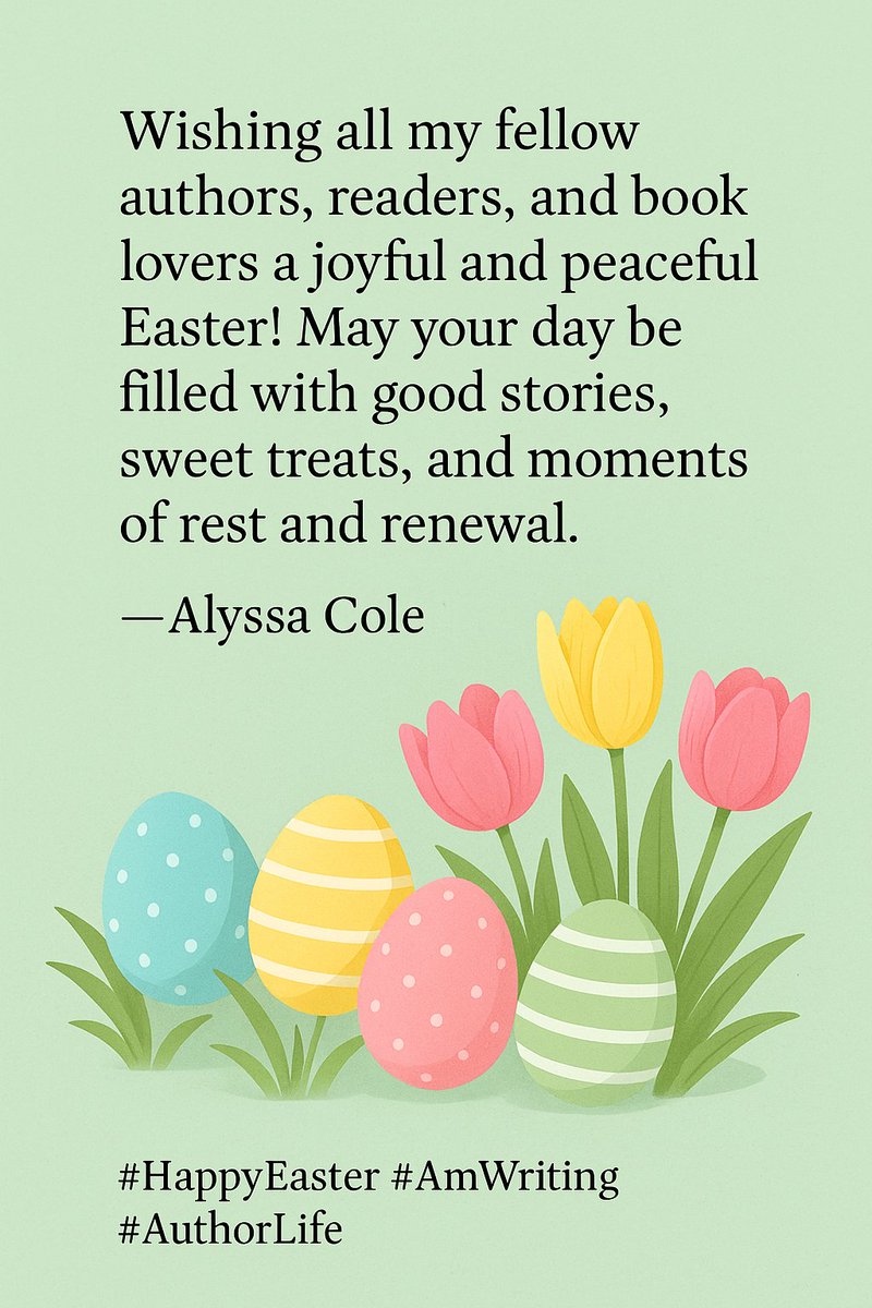 Wishing you a joyful Easter full of stories, sweets, and sunshine.
From my writing desk to yours happy Easter!
#HappyEaster #AuthorLife #AmWriting#Writingcommunity