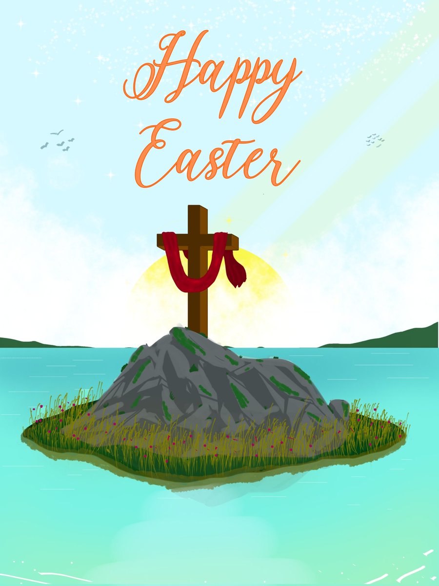 Dolxzi's tweet photo. Happy Easter, Everyone!!! 
May the lord, Jesus bless you and keep you safe. Amen.
He Is Risen!
.
.
.
.
.
.
.
.
#happyeaster #happyeaster🐰 #happyeaster🐣 #happyeaster❤️ #easter #eastersunday #easterart #happyeasterart #illustration #digitalart #digitalartist https://t.co/a5ODMNMlSP
