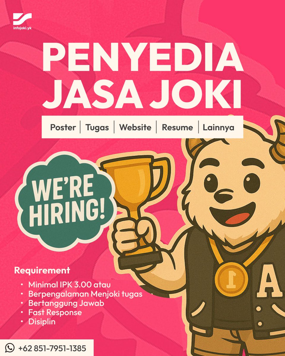 Berniceanfiza's tweet photo. MAHASISWA CUAN ALERT!
Cuan puluhan juta cuma dari Kost?
Pernah bantuin tugas temen atau joki poster, website, resume, dll? bareng kita!
#ZonaUang #KerjaSampingan #MahasiswaButuhUang #FreelanceIndonesia #CariCuan #LowonganMahasiswa #JasaJoki #SideJob #JobMahasiswa #KerjaOnline https://t.co/3EqSkmhi3f