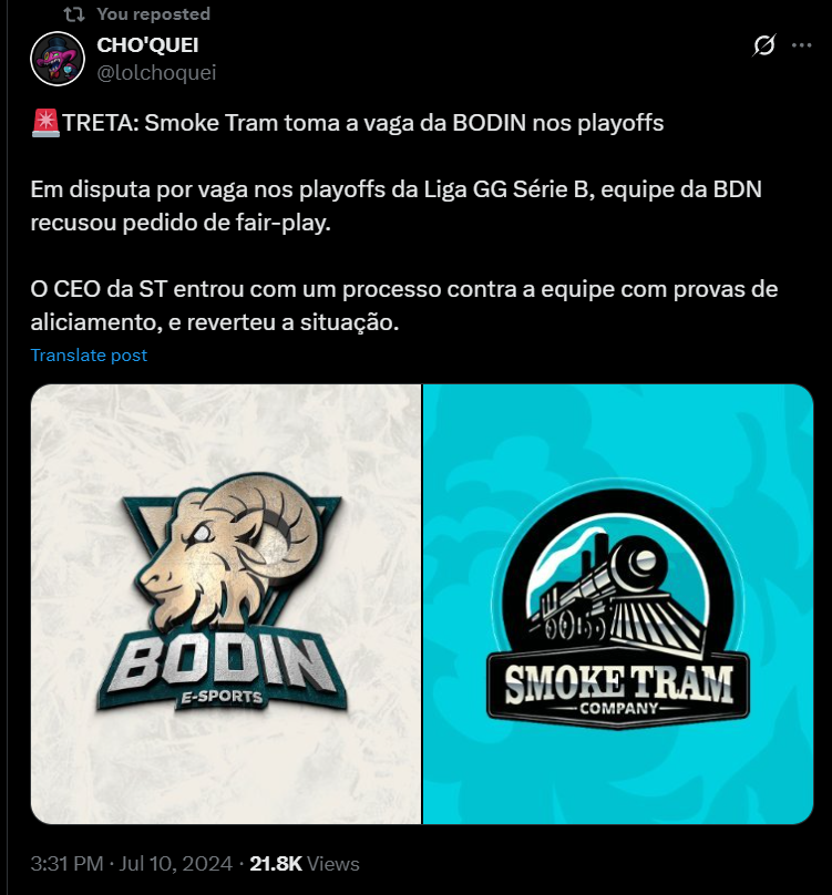 GuijasSajiug's tweet photo. @sinatralol1 Essa org tá envolvida em muito problema do t3 faz tempo mas nunca pegou tanta visibilidade, se liga nesse post do ano passado, seguido da resposta do nosso amado bodimer

A Bodin só tava de pé porque o dono tem dinheiro, e ainda sim ele fazia uma esforço enorme pra se manchar https://t.co/jlP5UAXD3N