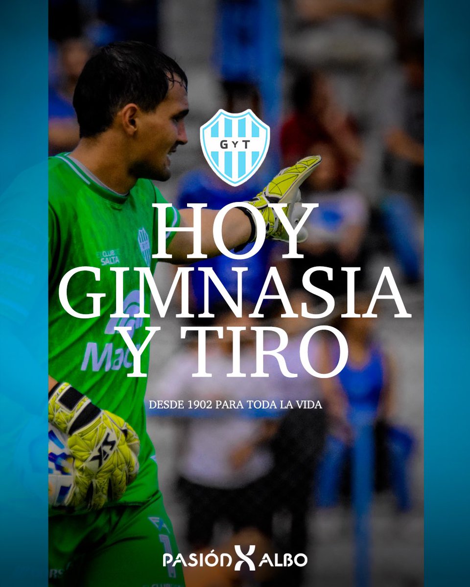 pasionporalbo's tweet photo. ¡Hoy Gimnasia y Tiro! 🩵🤍🩵 https://t.co/meYIf35FPx