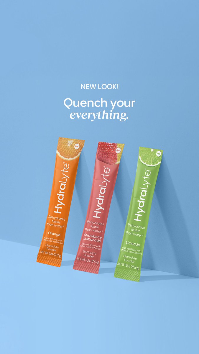 Our original electrolytes got a fresh new look, same rapid rehydration you love.