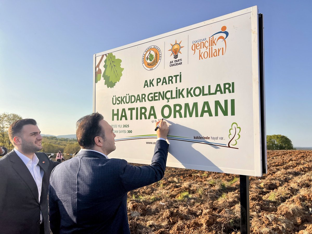 nevzatyucetr's tweet photo. AK Gençlik, yarının ormanlarını bugünden yeşertiyor. 😊🌲

Genel Merkez Gençlik Kolları Başkanımız Sn. @avyusufibis ve İstanbul Milletvekilimiz Sn. @yahyacelik_ ile birlikte Üsküdar Gençlik Kolları Hatıra Ormanı ve Fidan Dikim Programındaydık. 

Fidanlarımızı toprakla buluşturduk, can suyunu verdik.💦

@akgencuskudartr