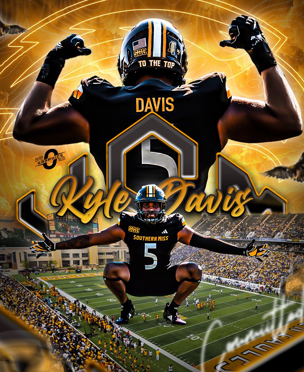 Kyle Davis (@therealkdd_) on Twitter photo Thank you God for it all and let my talents be glorified through you in the 601. 1,000% committed to <a href="/SouthernMissFB/">Southern Miss Football</a> <a href="/CoachHuff/">Charles C. Huff</a> Thank you God for it all and let my talents be glorified through you in the 601. 1,000% committed to <a href="/SouthernMissFB/">Southern Miss Football</a> <a href="/CoachHuff/">Charles C. Huff</a>