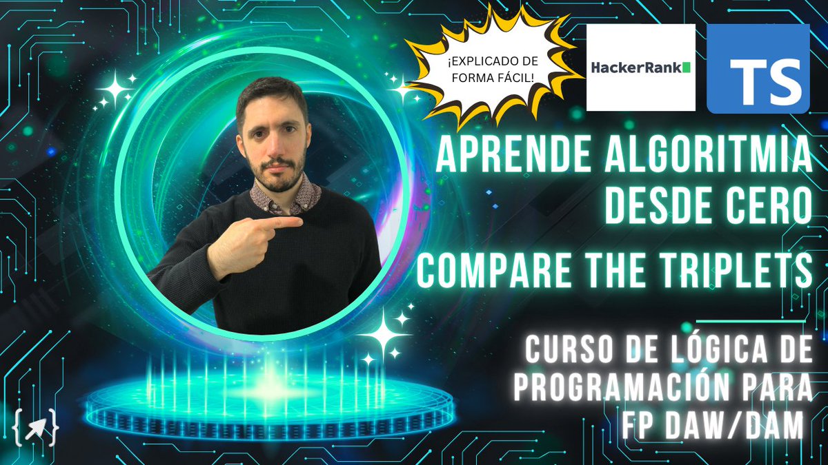 AlgoritmoSalvaj's tweet image. Si quieres aprender #algoritmia DESDE CERO, explicado como si fueras tonto (como a mí me gustaría que me explicaran cuando estaba aprendiendo #programacion):

➡️ Estoy haciendo 100% GRATIS un curso de Algoritmia en #TypeScript.

Sigue leyendo! ⬇️⬇️ #programacion #daw #dam #fp