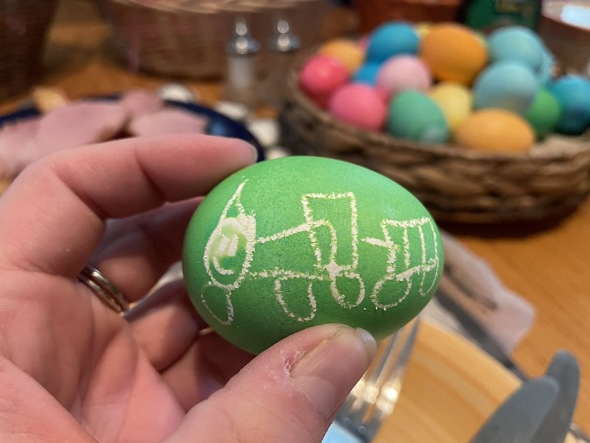 Lucian’s recent egg art.