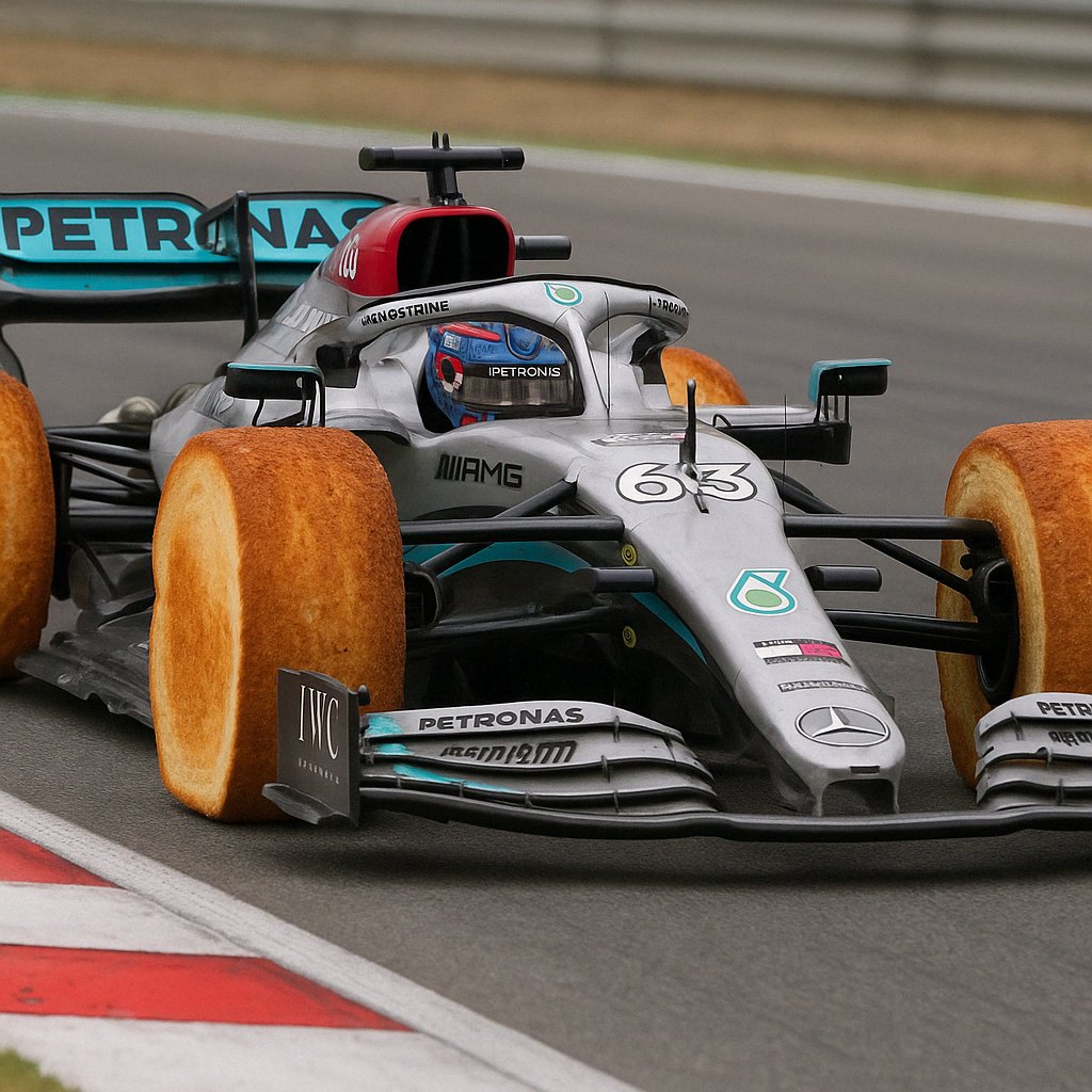 peterdeheus's tweet image. Russel: &quot;my tires are toast&quot;.
