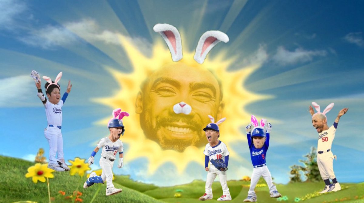 DoyersDave's tweet photo. Happy Easter! 
#LetsGoDodgers https://t.co/WJhFseamzT