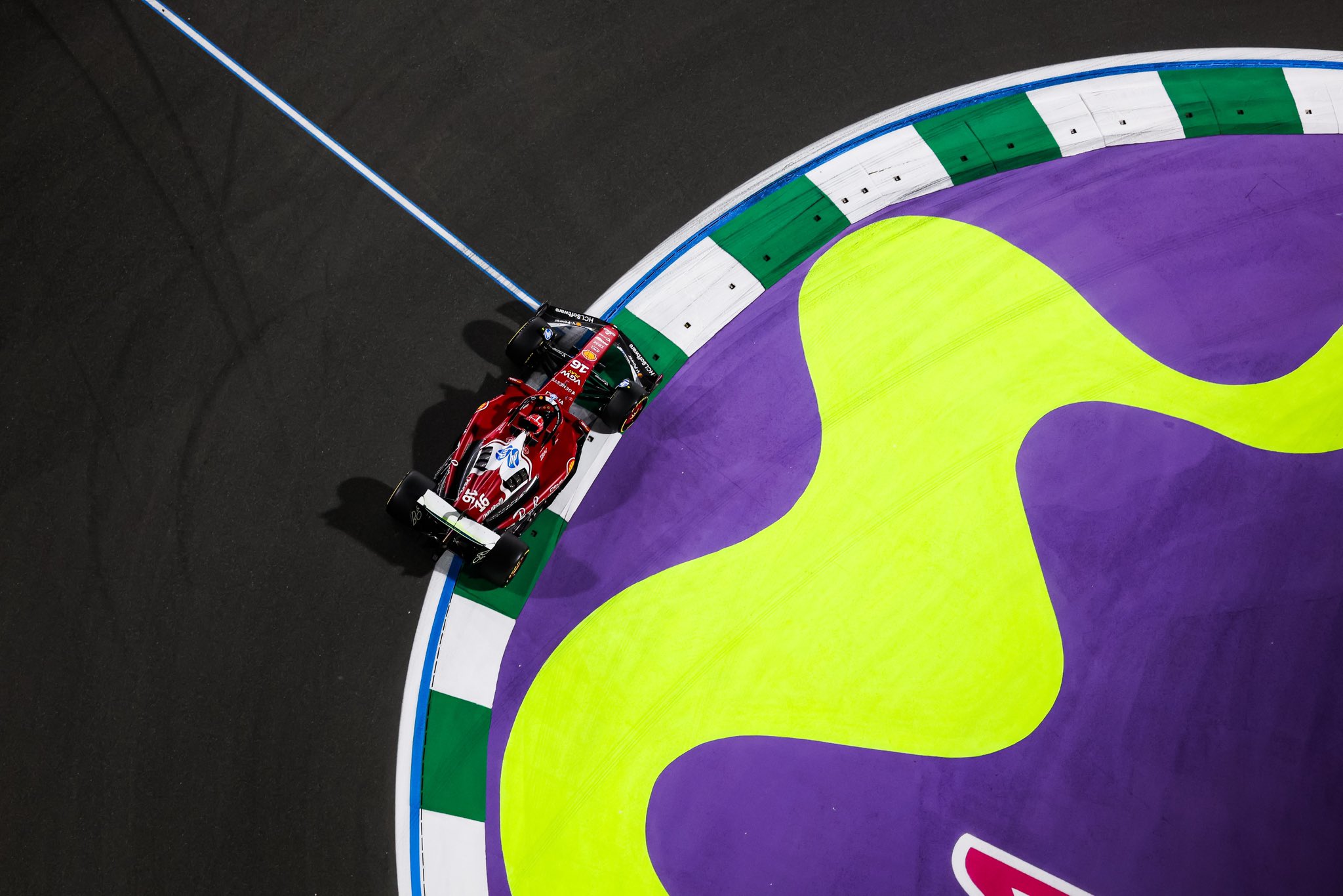 Charles Leclerc in F1 Saudi Arabian GP