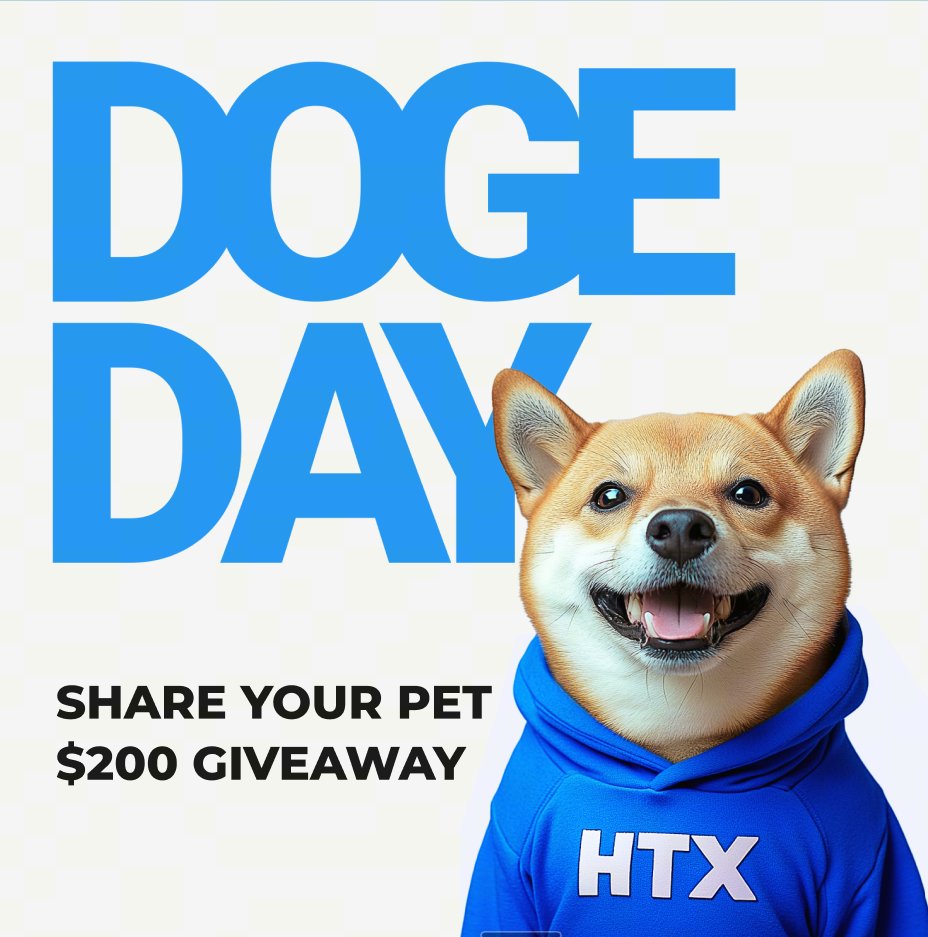 🐶 IT'S #DogeDay GIVEAWAY TIME! 🐾

$200 GIVEAWAY for the CUTEST pet frens! 🐕🐈

Join the fun:

1️⃣ RT this post
2️⃣ Comment HTX UID + adorable pet pic 🐶💕
3️⃣ Follow <a href="/HTX_Global/">HTX</a>

Winners chosen based on DOGE VIBES ONLY 😊

Don't miss out! GO GO!! 🚀