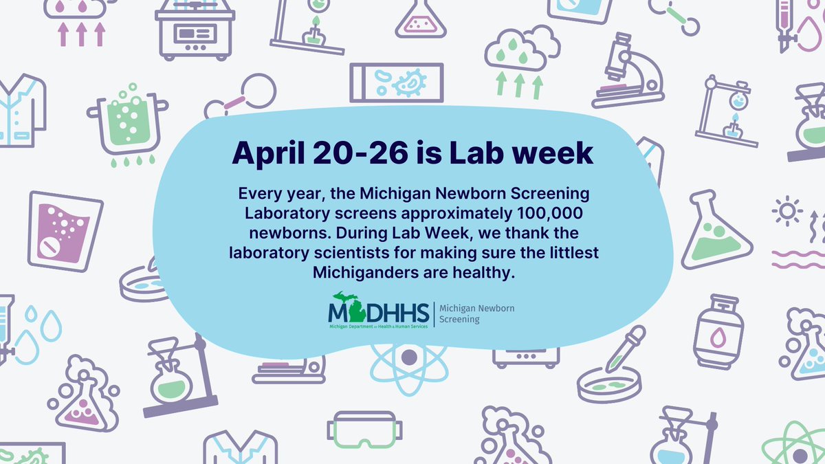 Did you know the Michigan Newborn Screening Laboratory screens every baby born in Michigan for over 50 disorders? To learn more about newborn screening, visit Michigan.gov/NewbornScreeni….