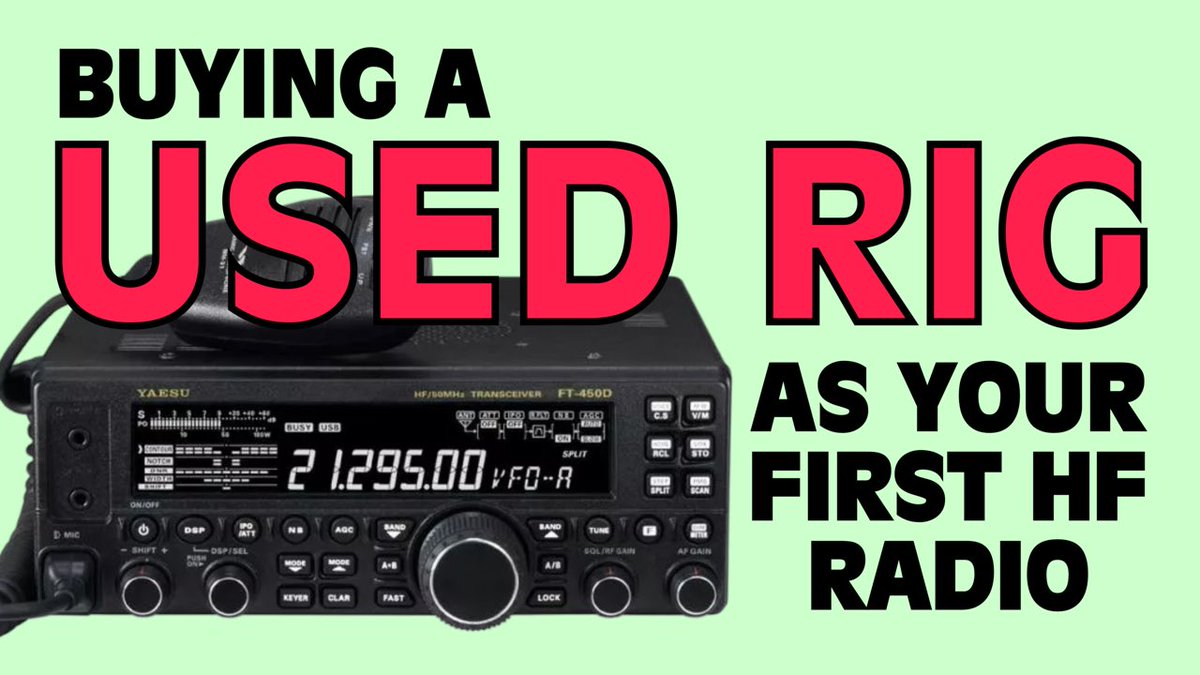Buying a Used Rig as Your First HF Transceiver youtu.be/kvpj-5pP1eE?si… via <a href="/YouTube/">YouTube</a> #hamradio #AmateurRadio