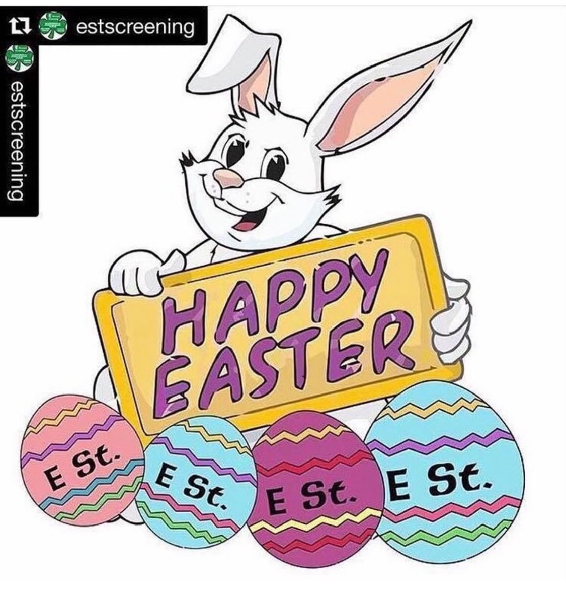EStScreening's tweet photo. Happy Easter from all of us at E Street, especially to those working &amp; deployed who cant be home with family today https://t.co/XtbEoSKp8U