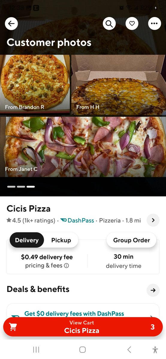 cheesesticklife's tweet photo. .@DoorDash how come my $0.49 delivery fee is suddenly $1.49 at checkout? https://t.co/zJlfulcC3g