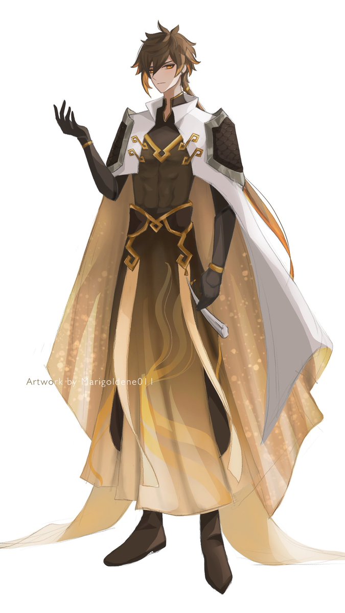 Marigoldene011's tweet photo. Zhongli in different outfit
#Genshinimpact #HoYocreators #Genshinfanart #Zhongli #RexLapis #Morax #钟离 #岩王帝君 https://t.co/zv7J37Vc57