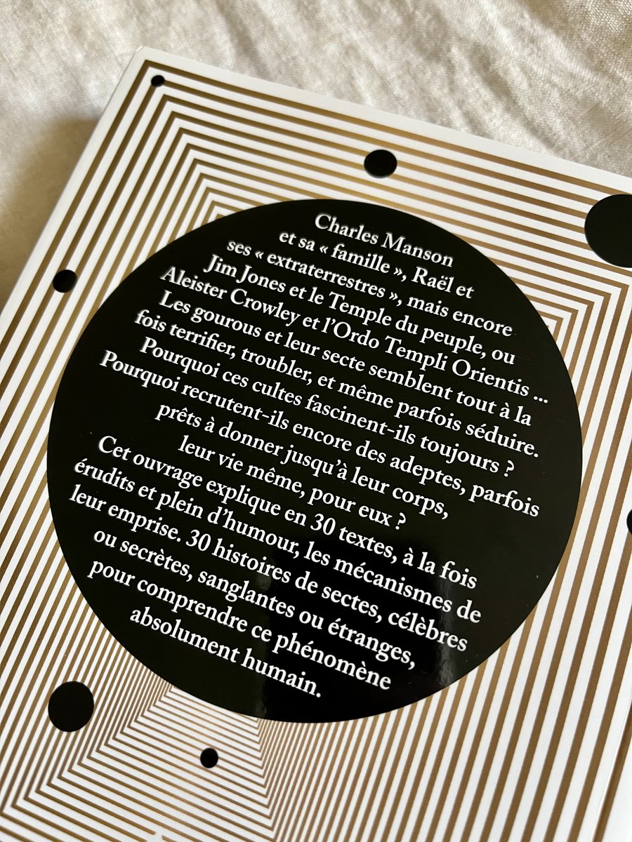 SORTIE : Gourous, sectes secrètes et cultes étranges 🩸

Le raëlisme, la famille Manson, los Narcosatánicos... 3️⃣0️⃣ sectes les plus étranges et les plus dangereuses décryptées avec humour et érudition ❗

Disponible en librairie 📖🔍