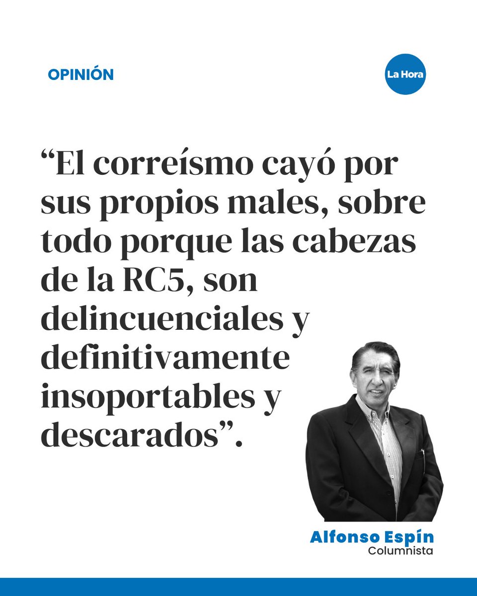#Opinión | "Los ecuatorianos hemos logrado escapar de un sistema corrupto, represivo y cruel, en el que sus líderes figuran a nivel mundial como los más acaudalados", expresa Alfonso Espín. 

¿Qué opinas de la reflexión de autor? 🤔 

Lee la columna completa en 👉