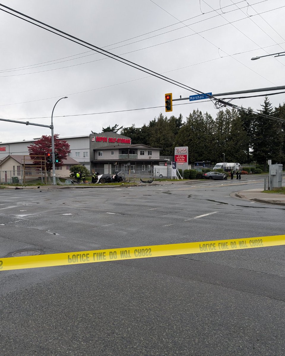 AbbyPoliceDept's tweet photo. AbbyPD Investigates Two Vehicle Serious Collision

AbbyPD currently on scene at Marshall Road &amp; Townline for a serious collision.  The intersection will remain closed for several hours while the investigation is underway.

For more information:
https://t.co/wM5LprW4ed https://t.co/6n3wMperGO