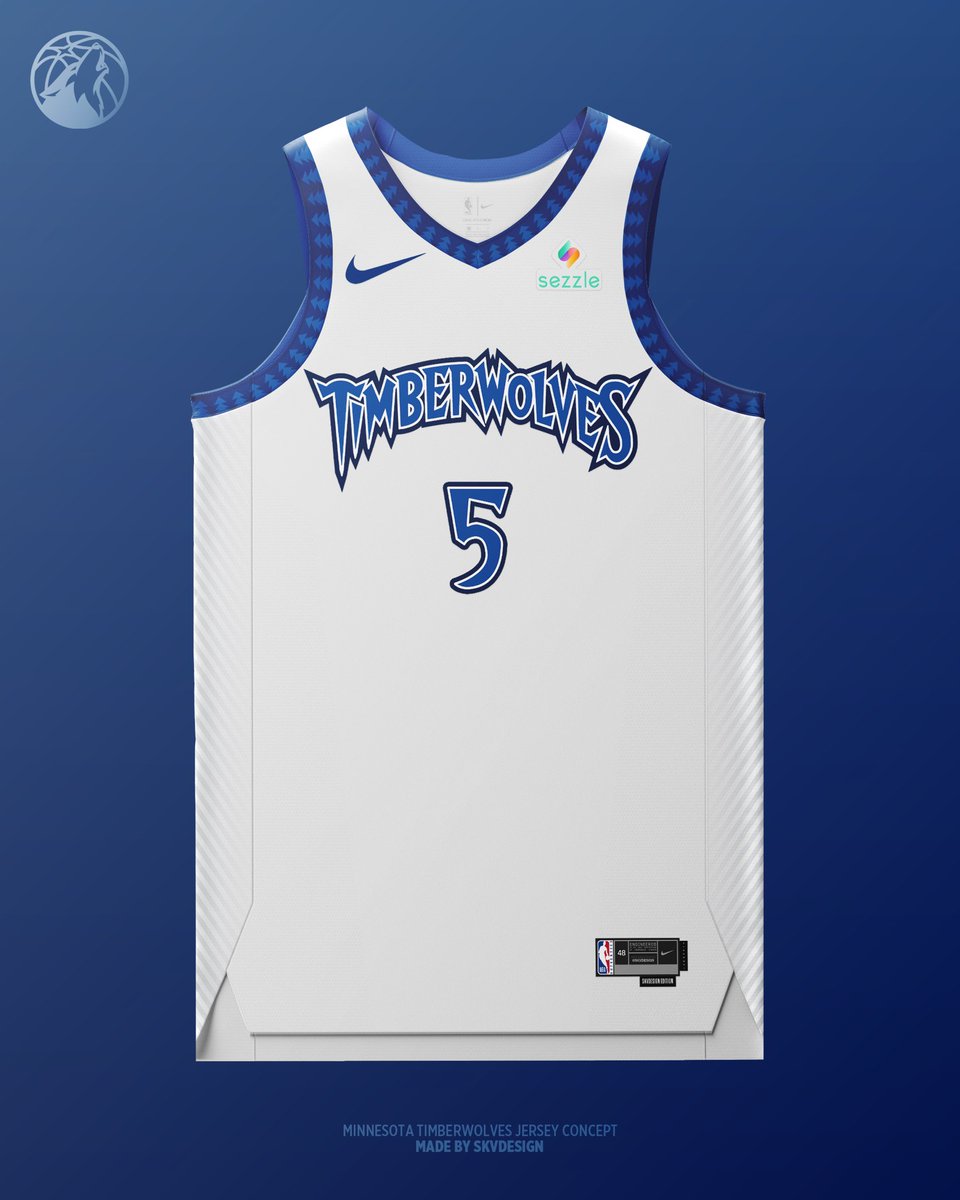 SKVDESIGN's tweet photo. 🐺 Minnesota Timberwolves Jersey Refresh

➟ The iconic late 90s look is back for good with a slightly updated color palette.

➟ The city jersey re-interprets and pays homage to the late singer Prince’s tribute inspired jerseys from 2018/19.

Thoughts? Reply below! 📥 https://t.co/0JkOlN3fxv