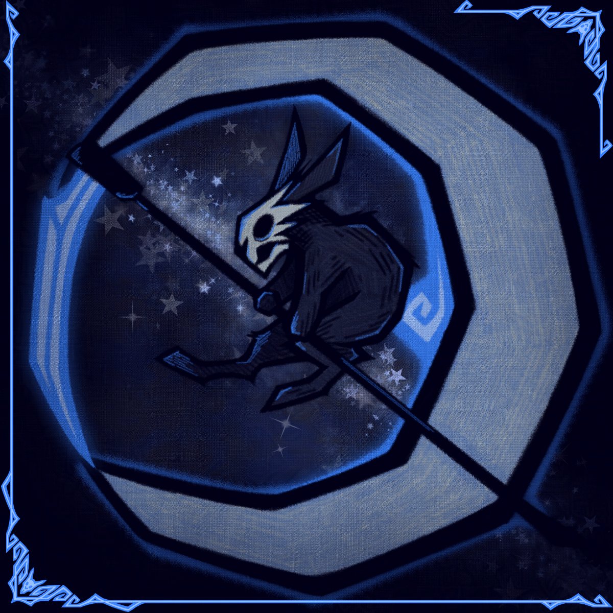 NewbieReaper's tweet photo. Happy Easter! I'm not gone, I'm working. #Rabbits #Moon https://t.co/brHiRGyOx0