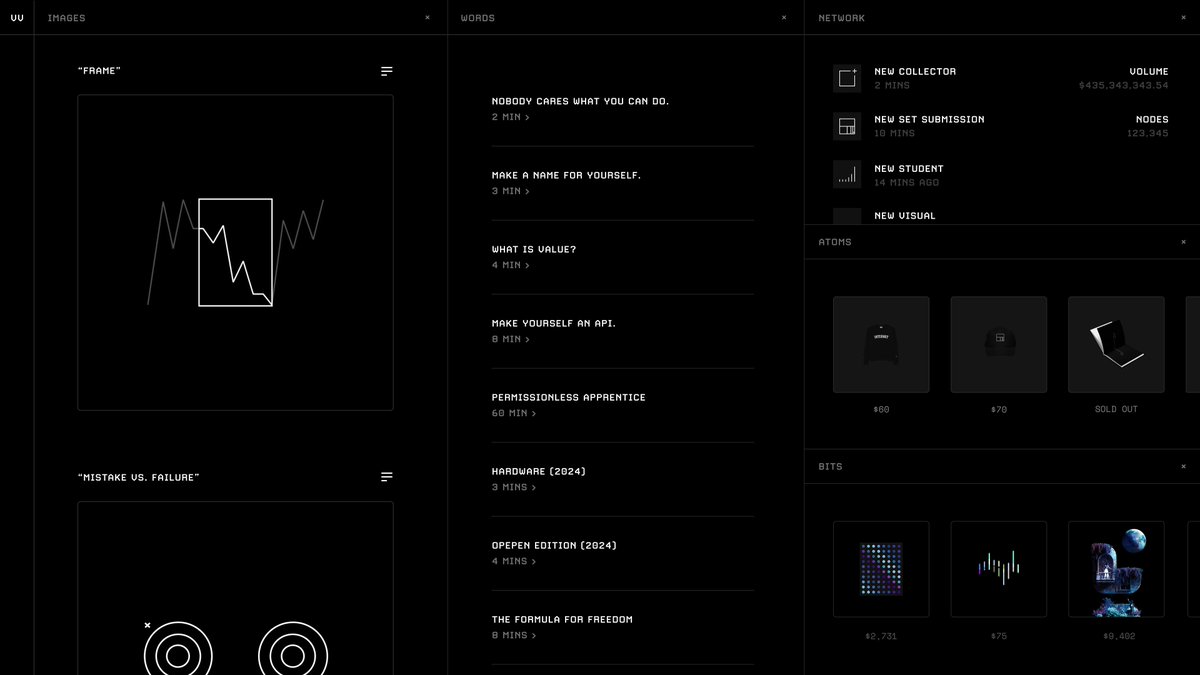 jackbutcher's tweet image. transparency time 

we have been working on a vv app

it will be a properly organized archive of images and explanations, but will evolve to include

- conversational discovery via ai
- context specific captions
- customize and export visuals 
- stuff we haven&apos;t thought of yet