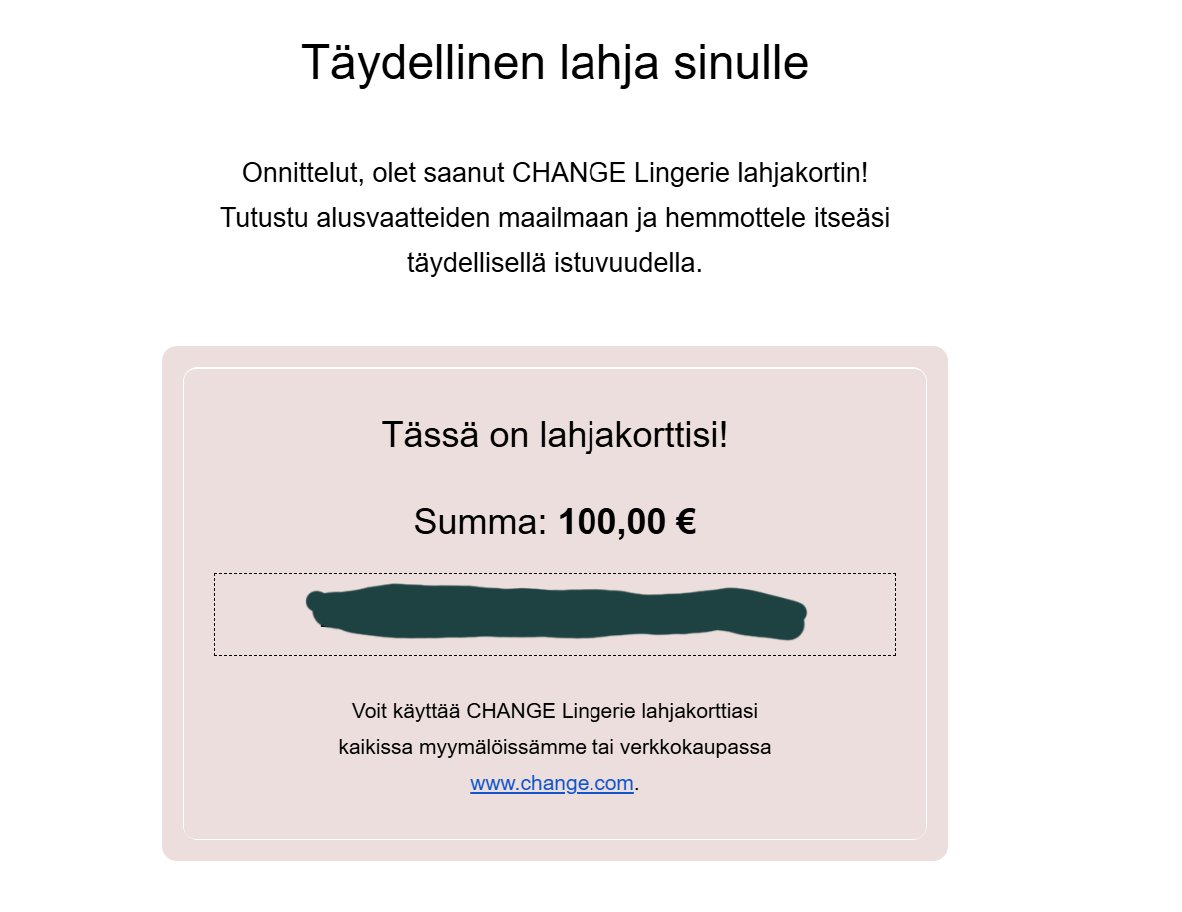 Kiitos lahjakortista!!! 🥹❤️🥰

Ps. Alkavalla viikolla vielä kivasti aikoja ainakin ke-pe Uudellamaalla ja Pääkaupunkiseudulla ❤️