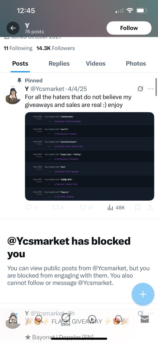 xenodrip's tweet photo. @Ycsmarket scammer https://t.co/BydB4SHVFy