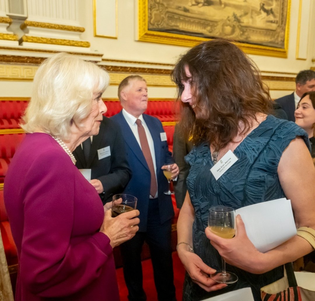 Invited to Buckingham Palace?
Of course, one must bring the essentials:  
A classy dress, polished shoes… and a copy of 
Hilarious Hebrew 👑📘😄