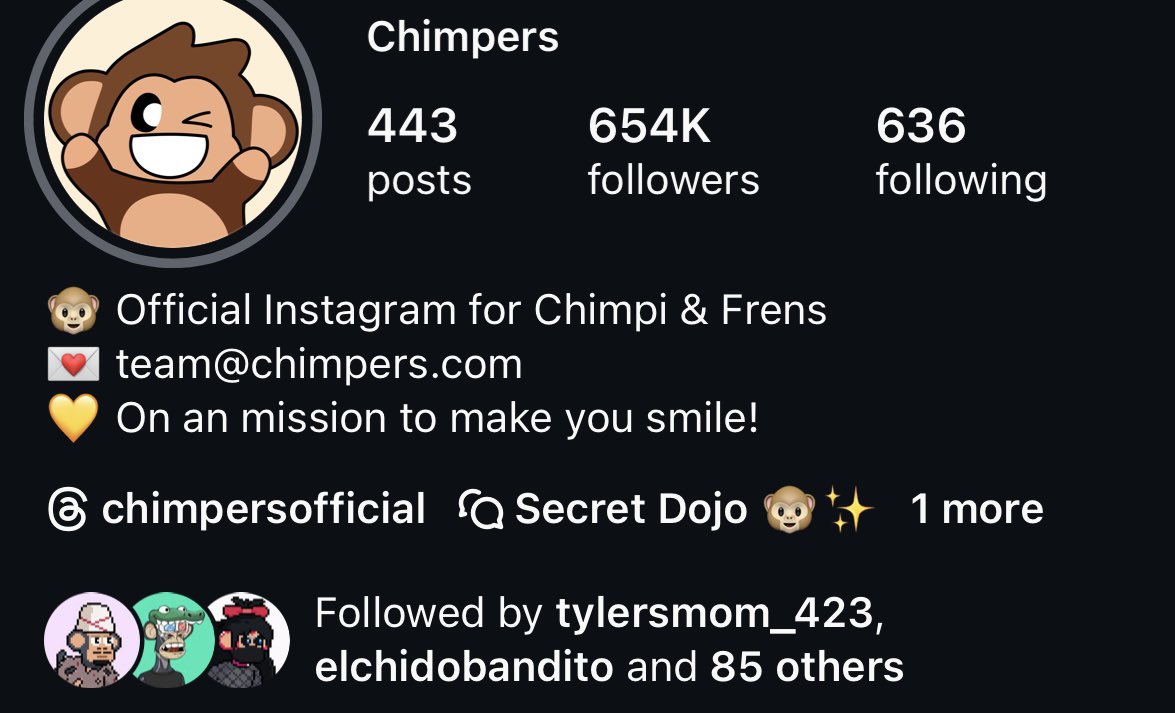 NFT1nsight's tweet photo. Chimpers = pure joy absolutely everywhere 🐒❤️ https://t.co/4CMDHTXPZ6
