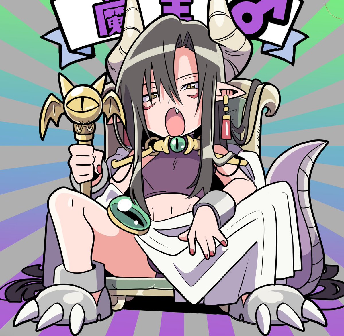 「魔王シール 」|さり👾のイラスト