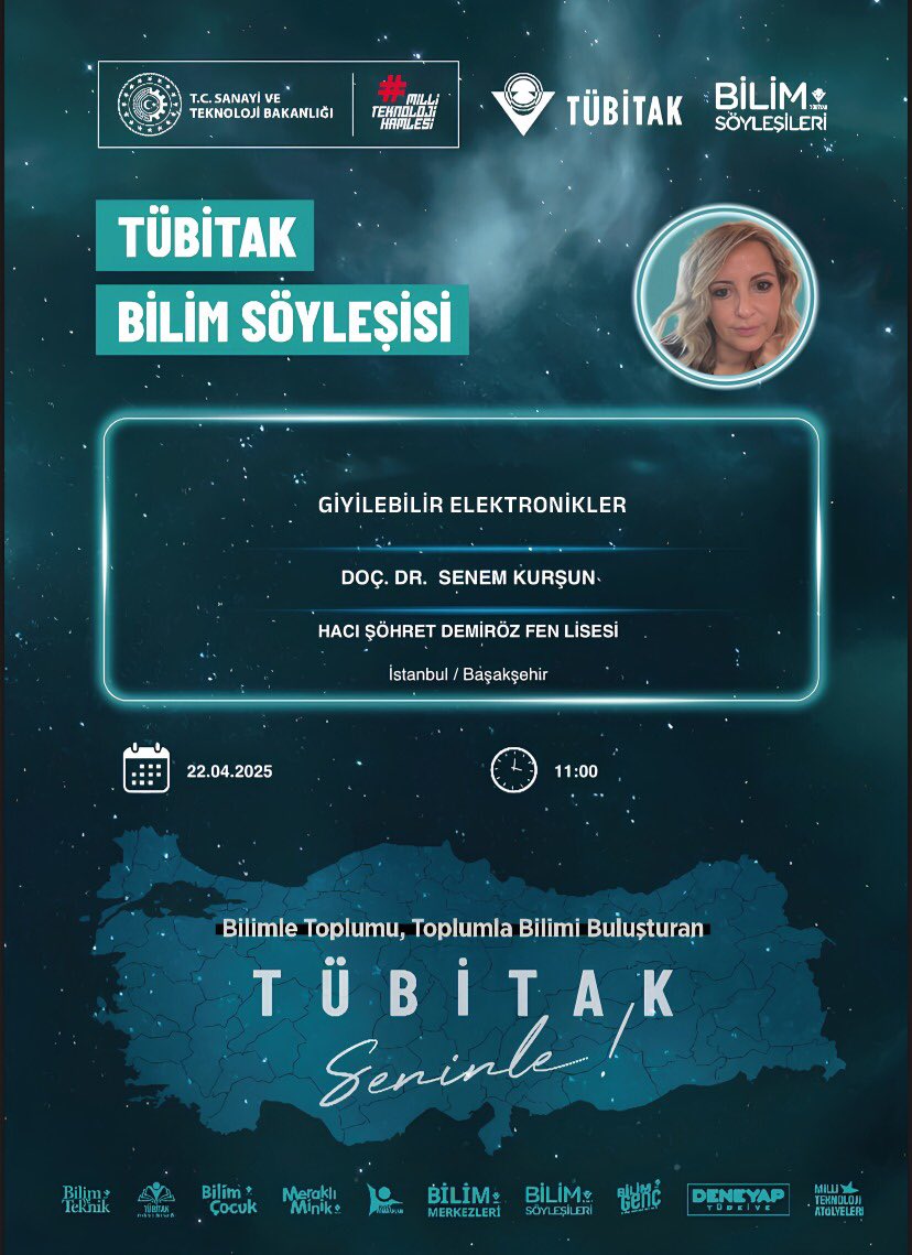 Basaksehir_Mem's tweet photo. 🎉 TÜBİTAK Bilim Söyleşileri başlıyor! 🚀 İstanbul Teknik Üniversitesi’nden Doç. Dr. Senem Kurşun, 22 Nisan 2025’te saat 11:00’de Hacı Şöhret Demiröz Fen Lisemizde öğrencilerimizle buluşuyor! Bilimin ışığında keyifli bir söyleşi için hazırız! 🔬📚 

#TÜBİTAKBilimSöyleşileri https://t.co/DEck3E4bSr