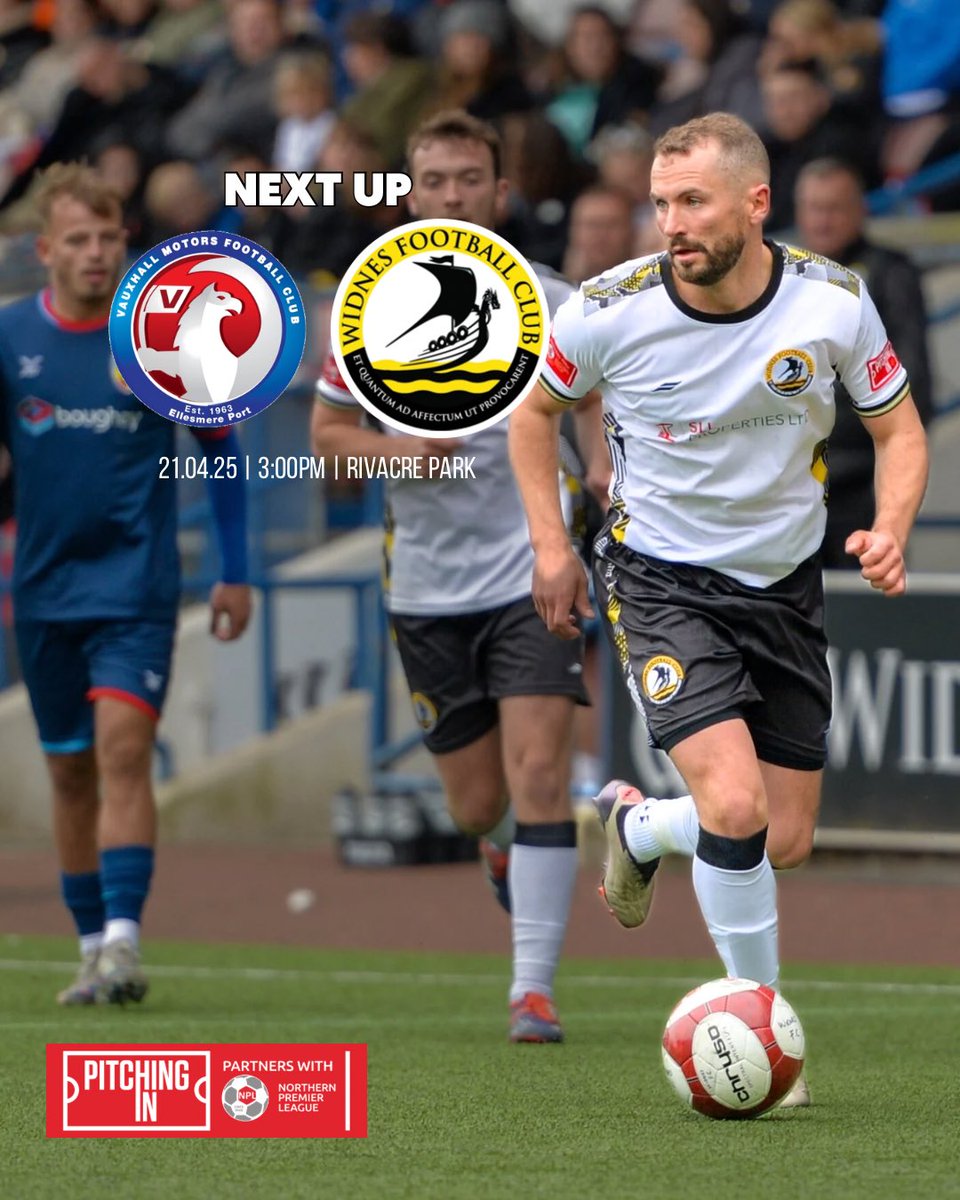One last road trip on Easter Monday… a season-defining one at that 💪

It’s a battle of the promotion chasers as we travel to Vauxhall Motors (CH66 1NJ) 🙌

Hoping to see as many of you there as possible! These lads will give everything… onwards together! ✊
