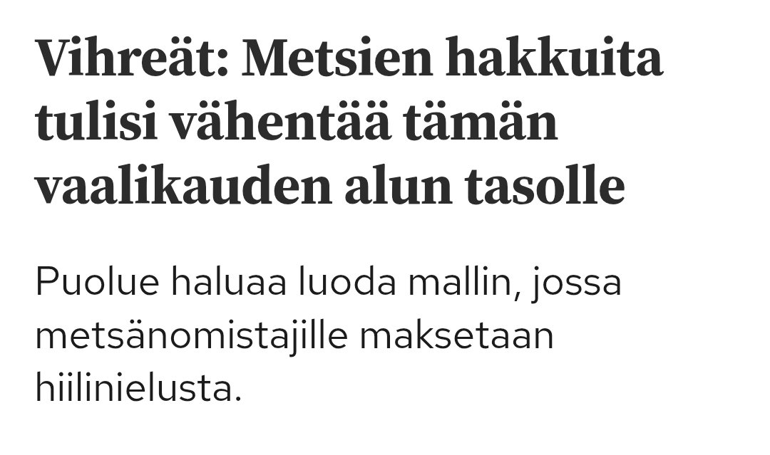 smlmkl's tweet photo. 2019 vihreät halusi vähentää hakkuita ja luoda mallin, että metsänomistajat saisi korvauksia hiilinieluista.

2020 vihreät vaati hakkuiden vähentämistä ja metsätalouden tukien lakkauttamista.

2022 vihreän puoluejohtajan mies osti metsää ja hakkasi sen 2 vuotta myöhemmin sileäksi.

Mutta vihreä puoluejohtaja on täysin sivullinen eikä voi päättää miehensä metsästä... vaikka haluaisi kieltää muiden metsien hakkaamisen ?