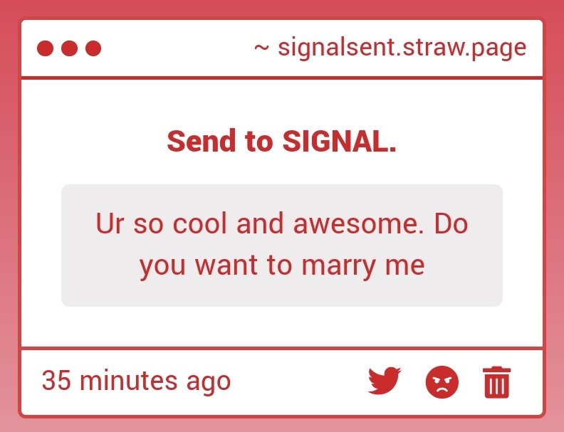 Signal tweet media