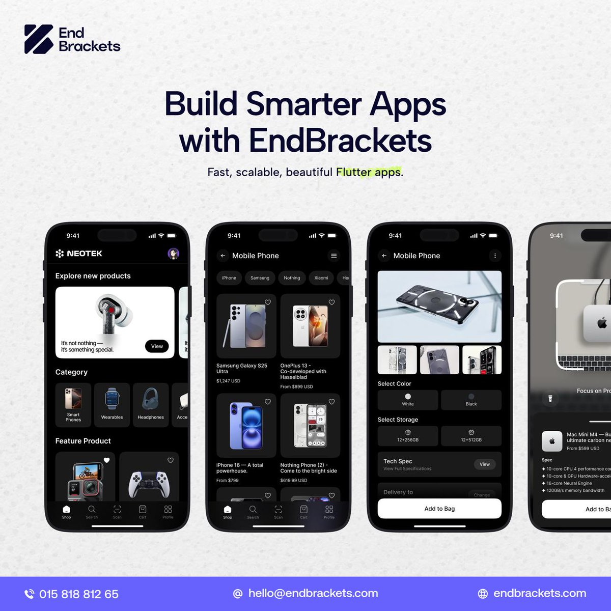 endbrackets's tweet photo. 🚀 Build stunning, high-performance apps with Flutter. From concept to launch — we turn ideas into powerful mobile experiences.
🌐 https://t.co/rBWVhsizGf 
#FlutterDev #EndBrackets https://t.co/RyjO4W93RU
