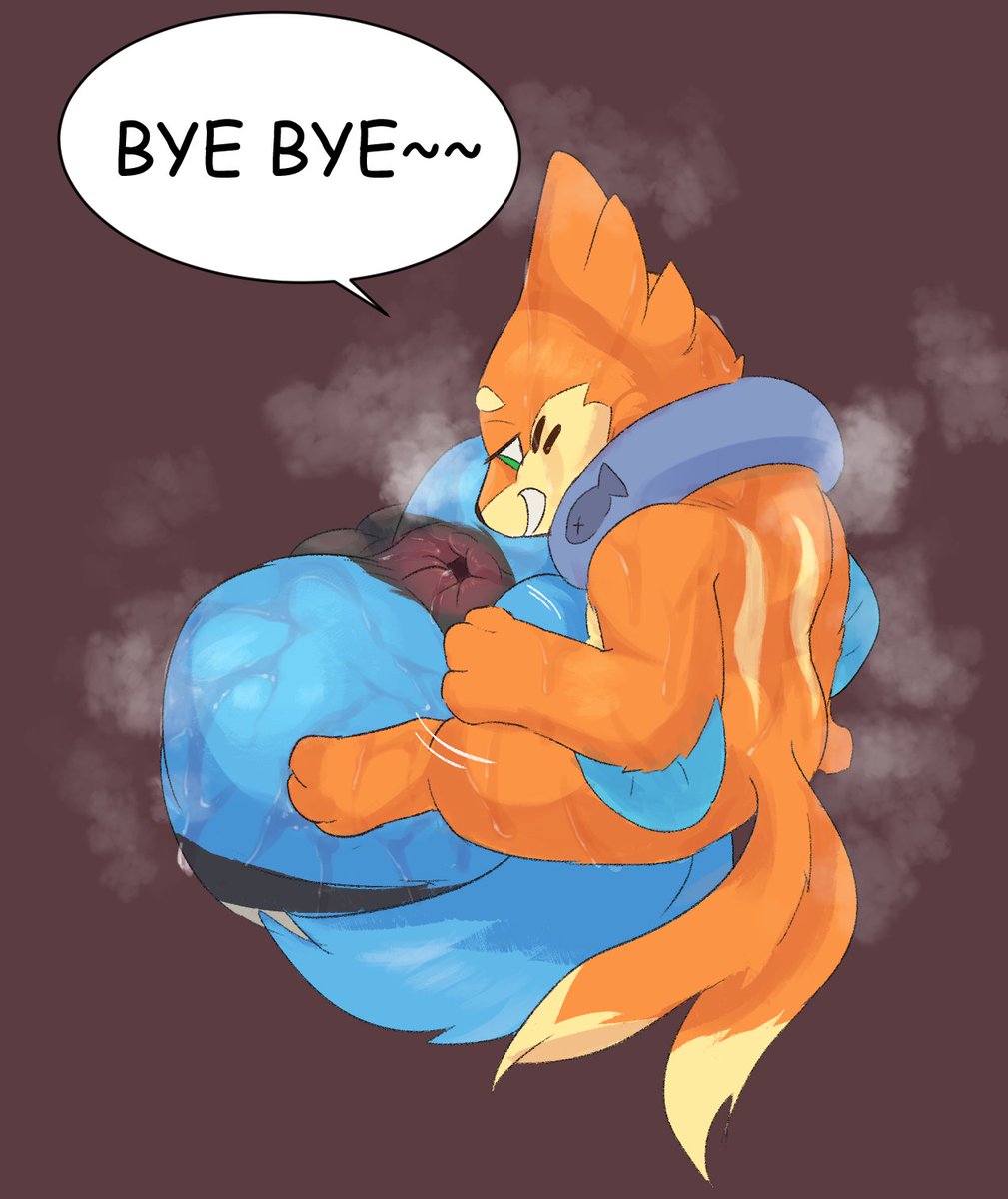 SoggyBuizel's tweet photo. 5/5

After a long day of fox chasing, Soggy gives an emotional goodbye to his good pal Wuffle's butt. Whatever was there before doesn't matter anymore, now it is only Lucario hips, thighs, and that wonderful hole dripping with sweat.

Wuffles gives Soggy a few pats on the head before promptly kicking his ass out of the house so he can shower and clean up. Soggy goes back to the Junkyard where he can tell Junk all about his day, inevitably make him incredibly horny, and get his ass wrecked before bed like basically every other night. 

@Wulfeh is Wuffles
Pip is Lucario Butt
and I'm going to sleep

Artist is Anon