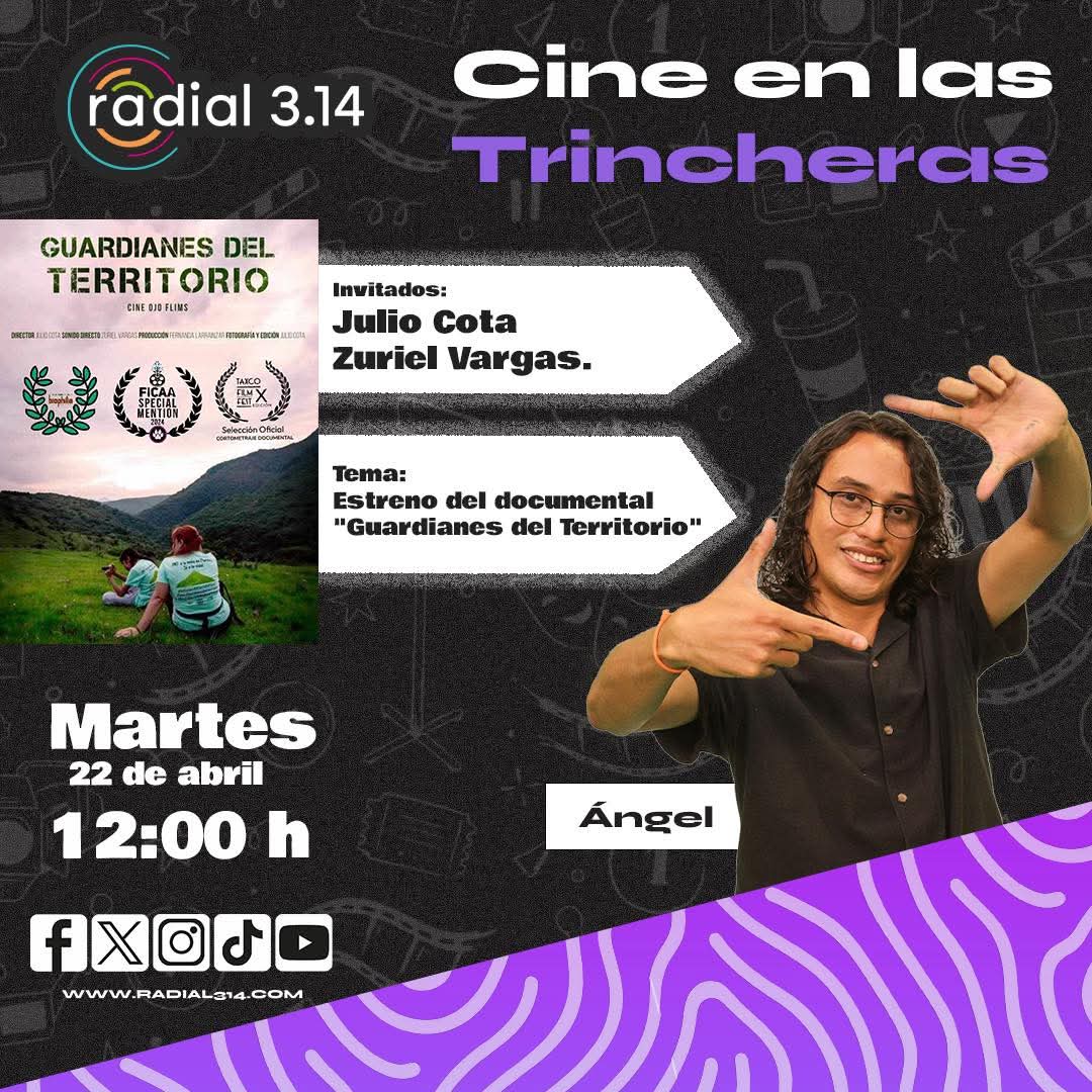 JulioCota19's tweet photo. Vamos a platicar acerca del documental como herramienta de preservación de la memoria colectiva, como instrumento de denuncia y como ejercicio de comunicación. Estreno de nuestro documental "Guardianes del territorio". https://t.co/xlKqZjzSln