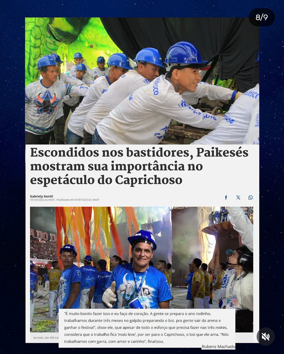 luiz_g_'s tweet photo. A arte do @yanbents é um tributo aos mestres que fazem do galpão um mundo e do mundo um palco. Cada traço celebra a alma dos artistas de Parintins,que com fé,talento e ancestralidade pintam o amanhã de Azul e Branco com esperança e encantamento.Uma reverência aos decanos da arte. https://t.co/gYB45sw8d6
