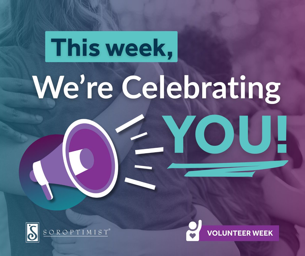 This week, we’re celebrating YOU, our incredible members and volunteers! All week long, we’ll be highlighting the heart, impact, and joy you bring to Soroptimist. 💙

Read about how we're celebrating on our blog: blog.soroptimist.org/blog/volunteer…