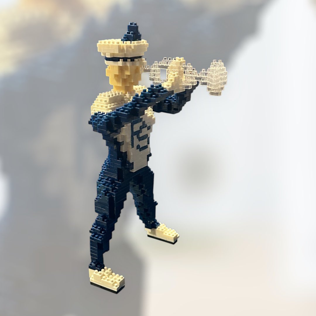 jcohrac's tweet photo. Blue Band Trumpet Player micro block model.

#weare #pennstate #pennstateblueband https://t.co/JudaAHn1UE