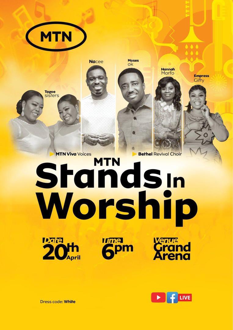 unclefiifii's tweet photo. Nacee, Tagoe Sisters, Hannah Marfo, and Empress Gifty - what a lineup! Don't miss #MTNStandsInWorship 2025! @MTNGhana https://t.co/HLuwc1iu33