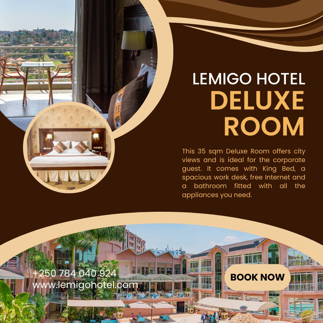 Experience Comfort &amp;  Elegance  @LemigoHotel! 

Discover our Deluxe Room, a perfect blend of luxury and convenience tailored for the corporate guest:
📷 Spacious 35 sqm of modern design
📷 Stunning city views to inspire your stay
📷 King-sized bed for ultimate comfort