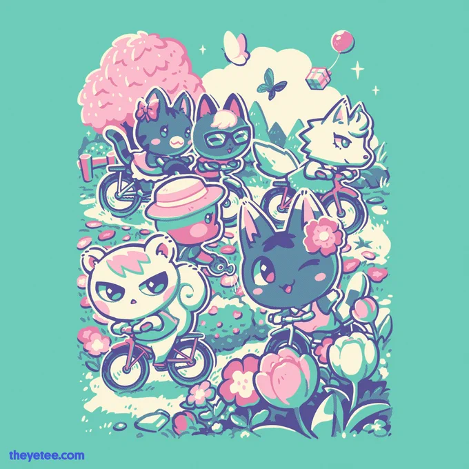 Returning back to your village after so long is just like remembering how to ride a bike! Designed by  and available thru April 20th as part of #sweatyfest #dailytees  #dailytees  