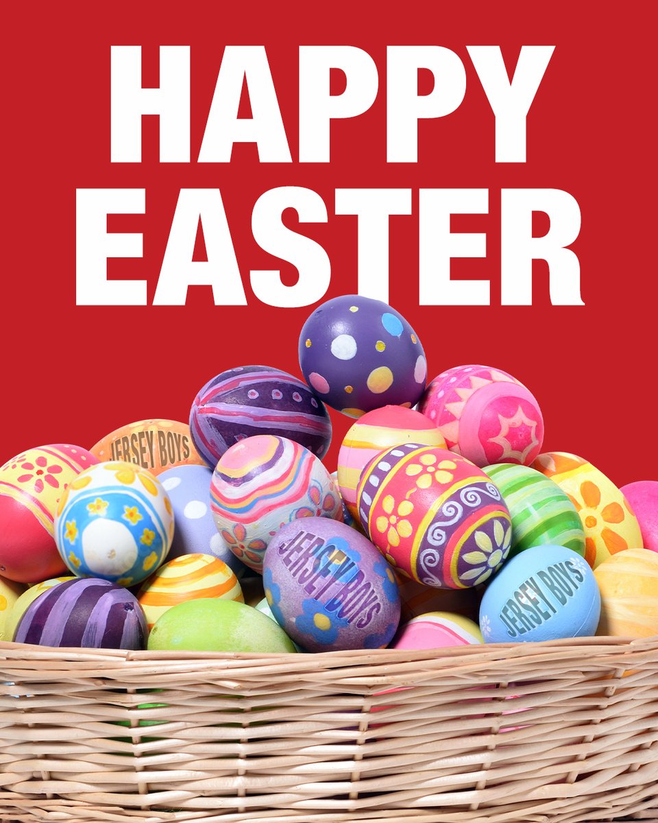 The Easter Bunny called. He said the #JerseyBoys are taking over the hunt this year. Happy Easter! 🐰🥚