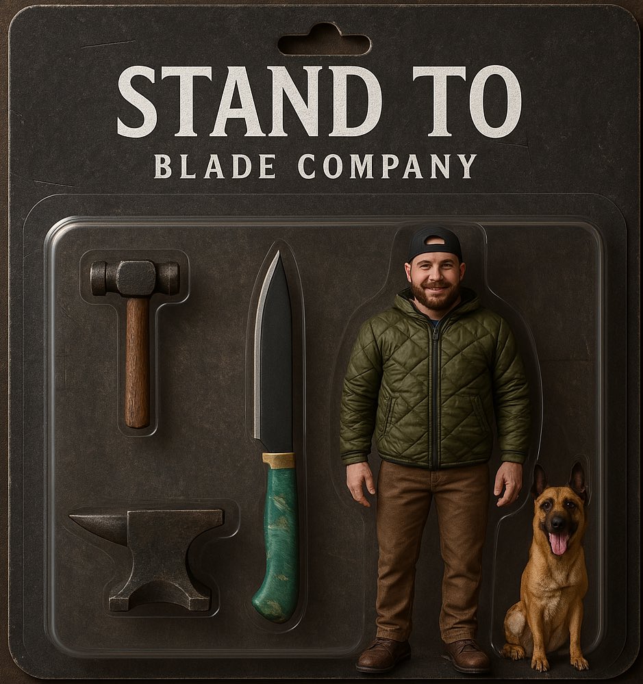 StandToBladeCo's tweet photo. Always wanted to be an action figure, this will have to do. #suasponte #americanmade #handcrafted #veteranowned #huntingknives #standtobladecompany #tactical #sof #buildyourtribe #qualityoverquantity #rltw #ai #madeintheusa #smallbusiness #handmade #artificialintelligence #hunting #deerhunting #westvirginia #pronghorn #armyranger #elkhunting #aiartist #handforged #edc #specialoperations #whitetaildeer #huntlifteat