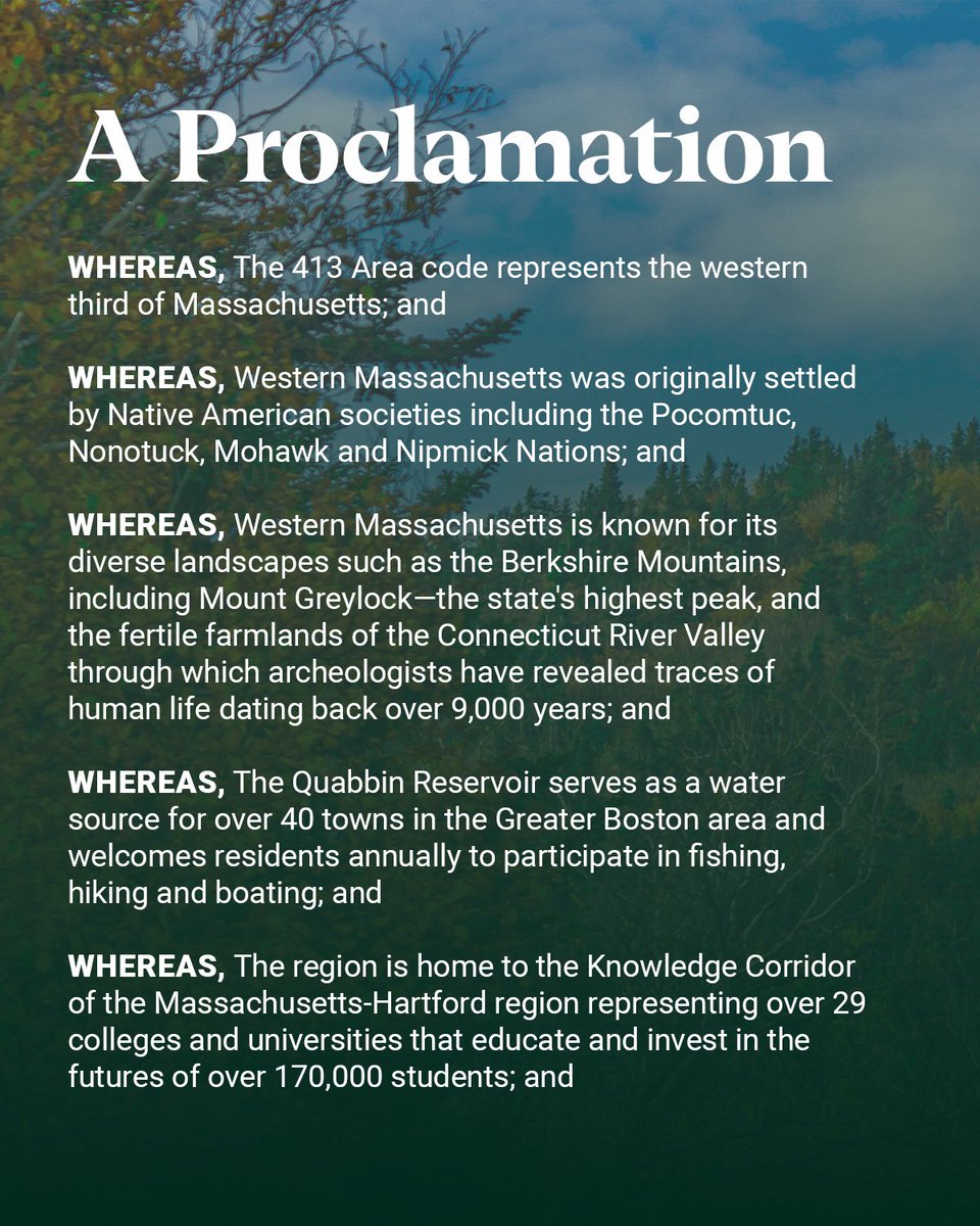 MassGovernor's tweet image. From the top of Mount Greylock to the courts at @Hoophall, there's a lot to love about the 413.
Today and always, our team is committed to celebrating, supporting and investing in Western Massachusetts.