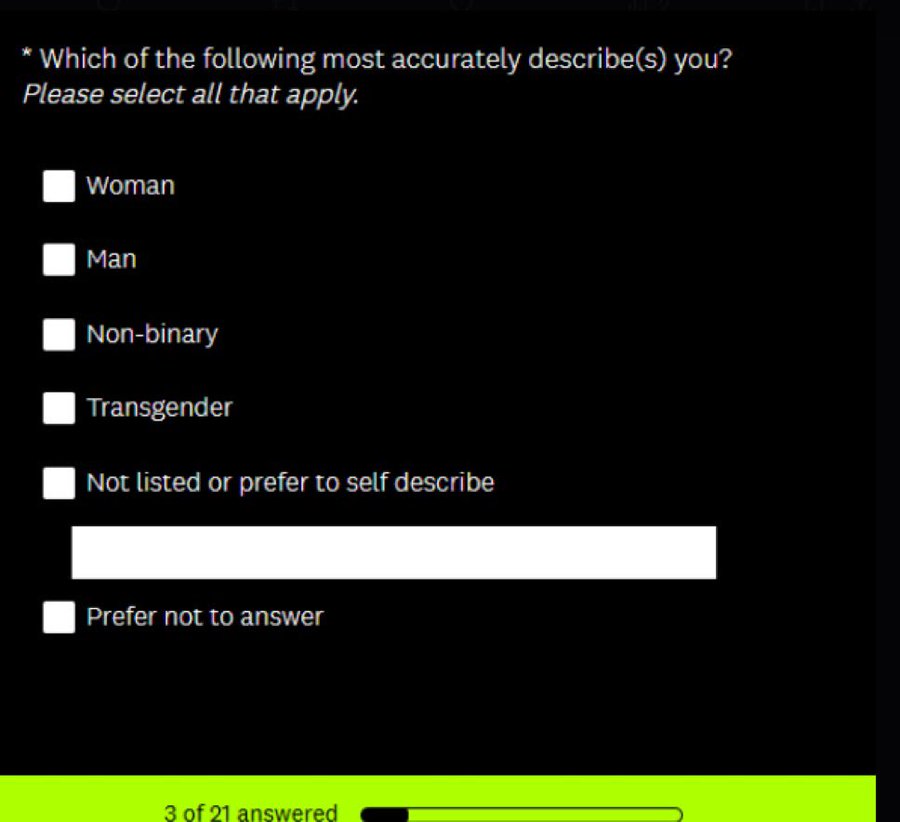 Grummz's tweet photo. Marathon's Alpha application contains a completely unnecessary gender identity question.

It does not matter if you are M/F or whatever. There was no reason for this except to virtue signal.

Tolerating this is how you end up with Concord. That's how we got to this point in the industry.