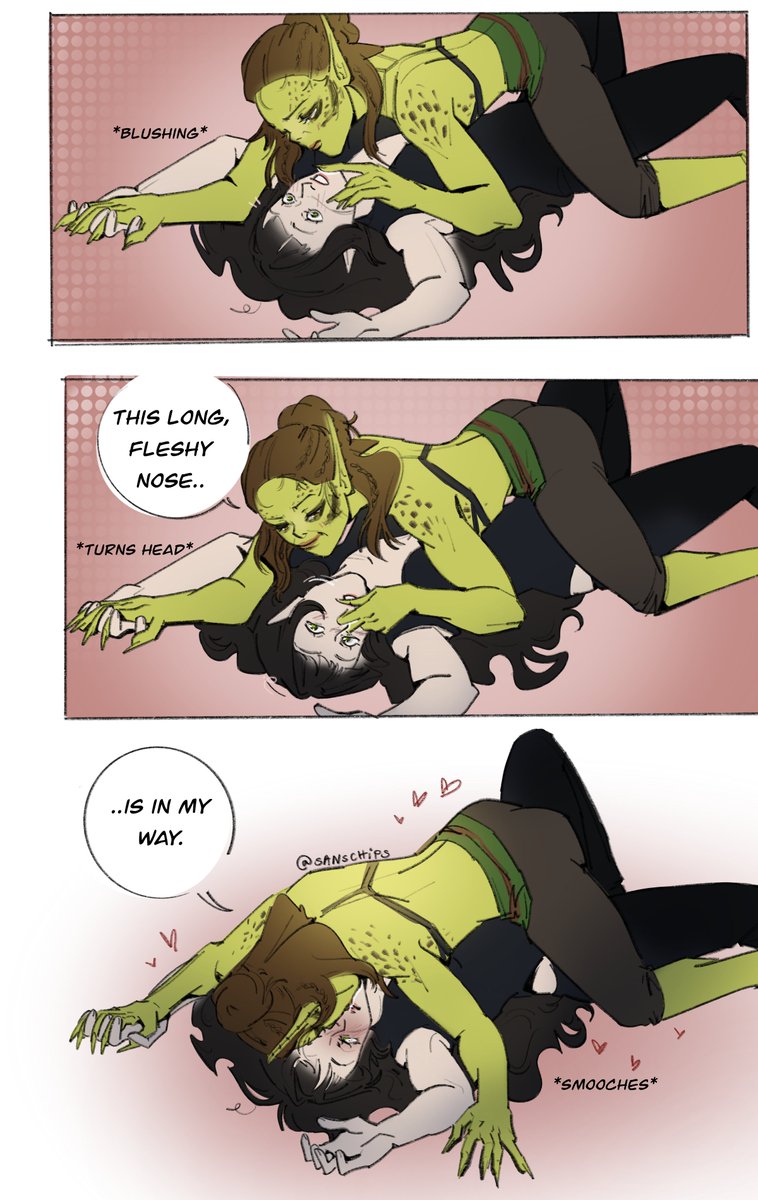 that damn nose is an obstruction!! #bg3 #shadowzel #shadowheart #laezel