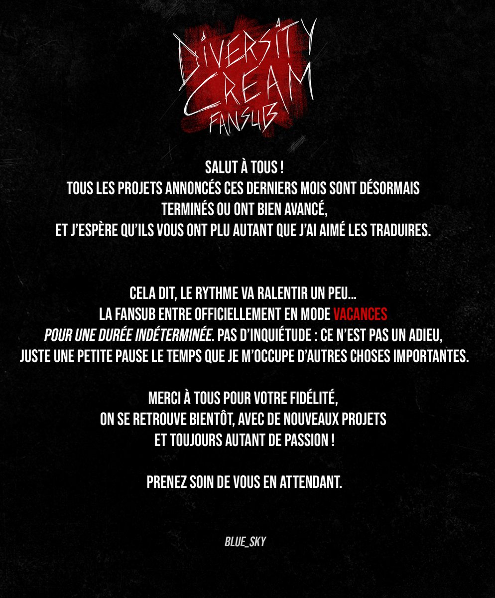 Diversity Cream Fansub (@diversity_cream) / Posts / X